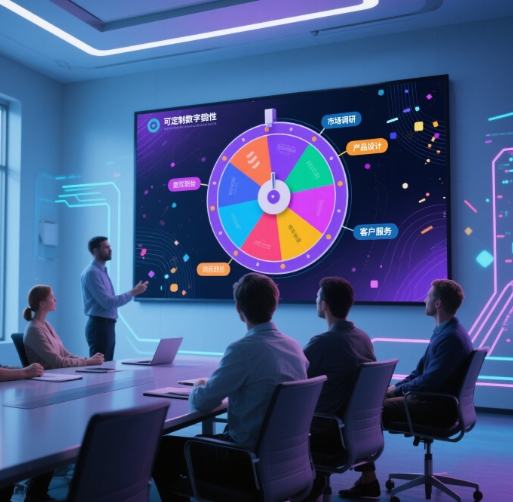 Customizable digital spinner wheel