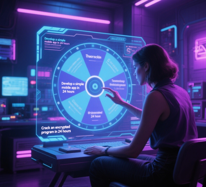 24-hour challenge spin wheel generator