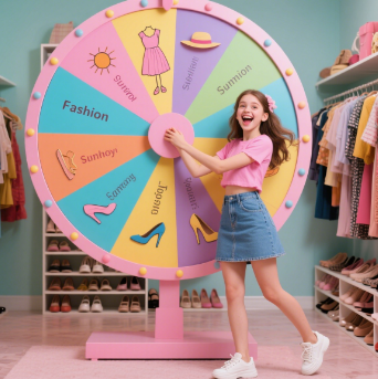 Wheel games for fashion choices
