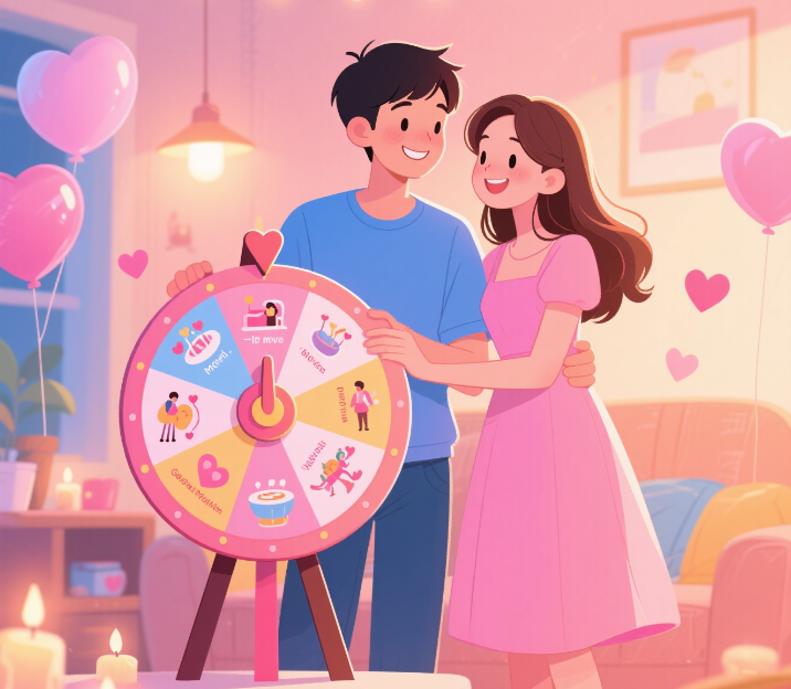 Romantic decision wheel for couples Romantic decision wheel for couples