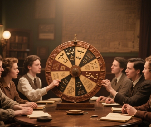 Wheel games for language learning