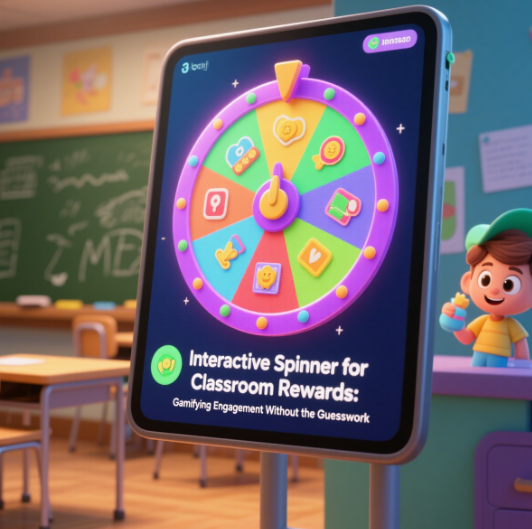 Interactive spinner for classroom rewards Interactive spinner for classroom rewards
