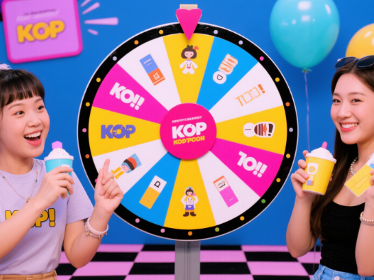 K-pop trivia wheel game for fans
