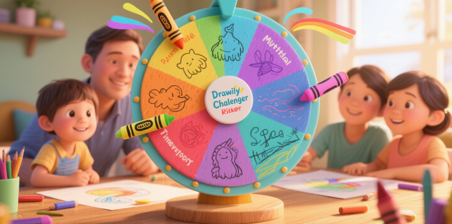 Family drawing challenge picker