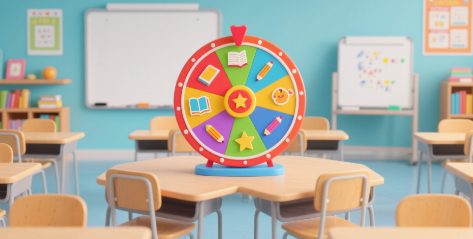 Classroom seating chart spinner