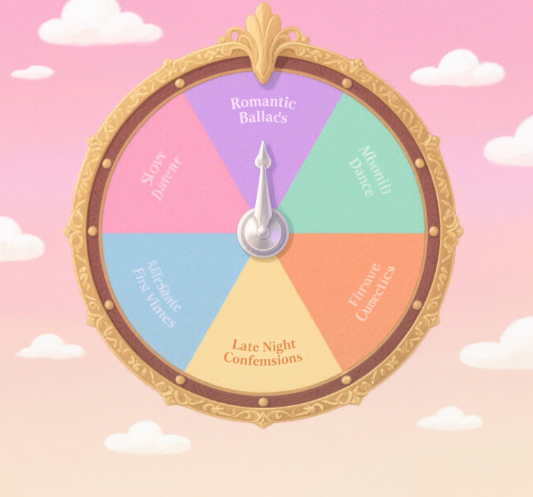 Romantic playlist theme picker